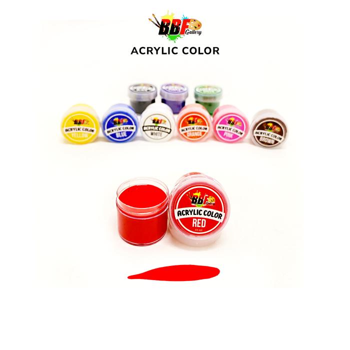 Gambar Cat Lukis / Cat air / Cat Akrilik / Watercolor Peralatan melukis - Merah dari BBF TROPHY undefined Tokopedia