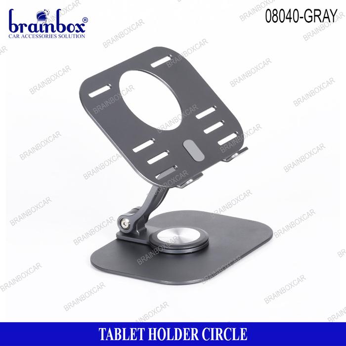 Gambar HIGH QUALITY Tablet Docking Holder Circle Tempat Dudukan Ipad Tablet - Gray dari Brainbox Car and Home undefined Tokopedia