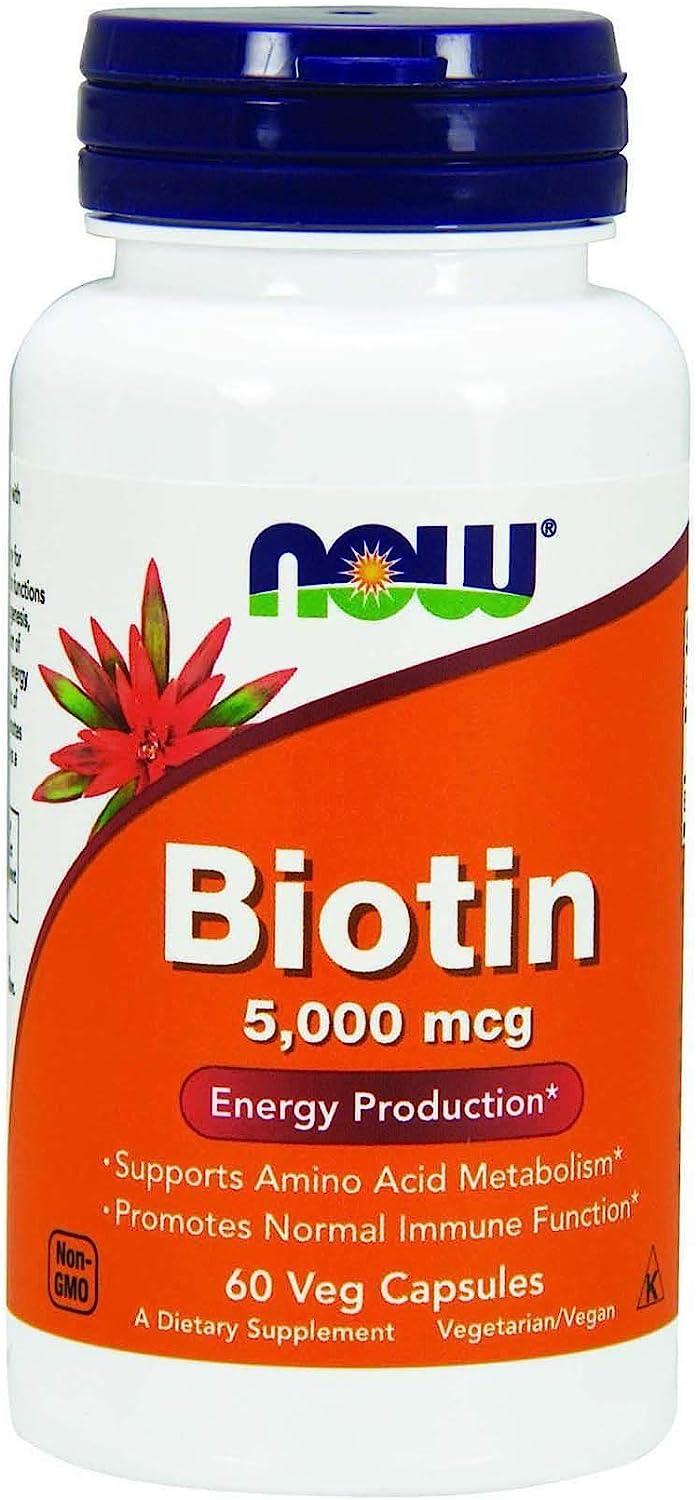 Jual Now Biotin 5000 mcg 60 Kapsul Suplemen Penumbuh Rambut Vitamin ...
