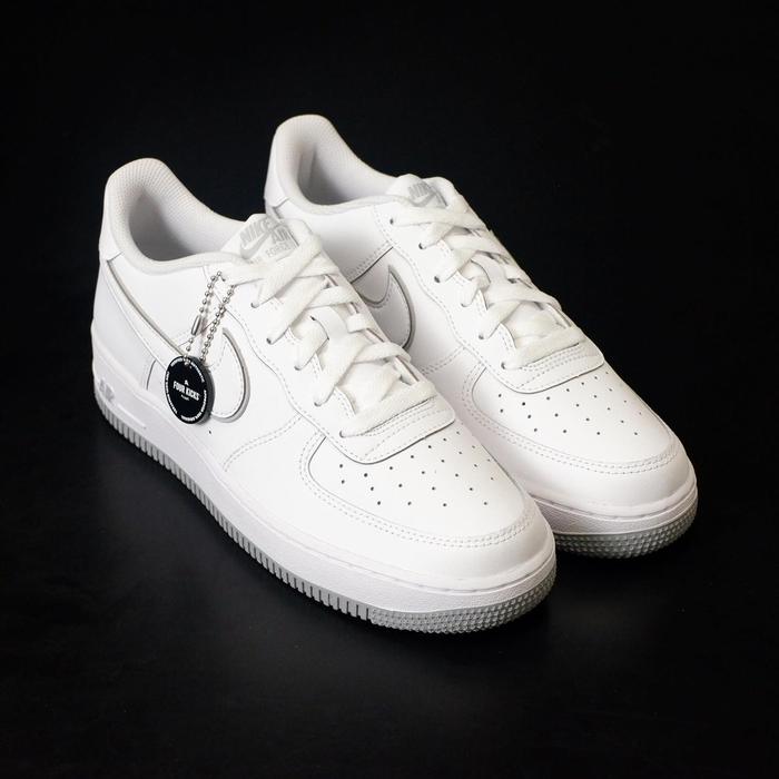 Promo Nike Air Force White Wolf Grey 100% ORIGINAL RESMI