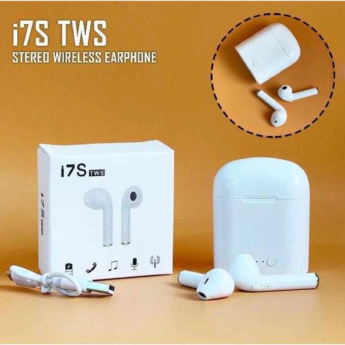 Jual Headset Bluetooth i7s GRADE A Wireless Hansfree Hansfree