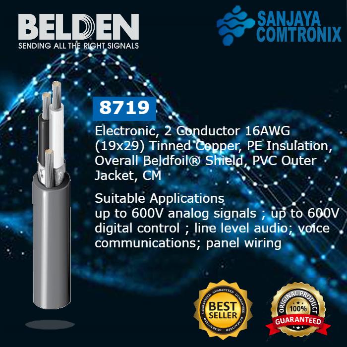 BELDEN 8719 グレーケーブル 約8m40㎝ 【公式通販】