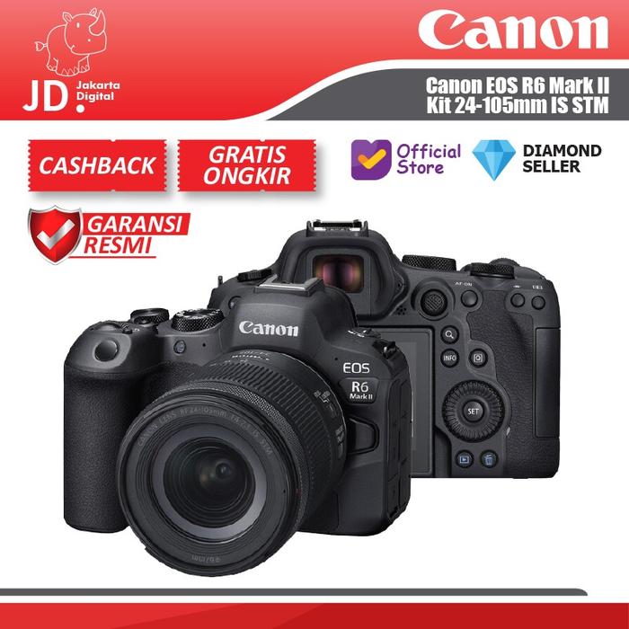 Gambar Canon EOS R6 Mark II / R6 II Kit 24-105mm IS STM Mirrorless Camera - STANDAR, VARIAN A dari Jakarta Digital 8 undefined Tokopedia
