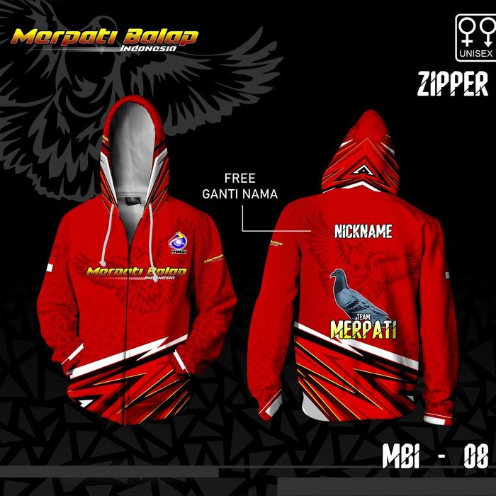 Gambar Jaket Jersey Hoodie Burung Merpati Baju Dara Balap Tinggi Kolong - Merah, XS dari Kaos Jersey Satuan undefined Tokopedia