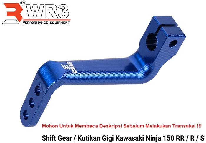 Gambar Shifter Gear Kutikan Congkelan Footstep Operan Gigi WR3 Ninja 150 RR R - Biru dari WR3 Kota Administrasi Jakarta Barat Tokopedia