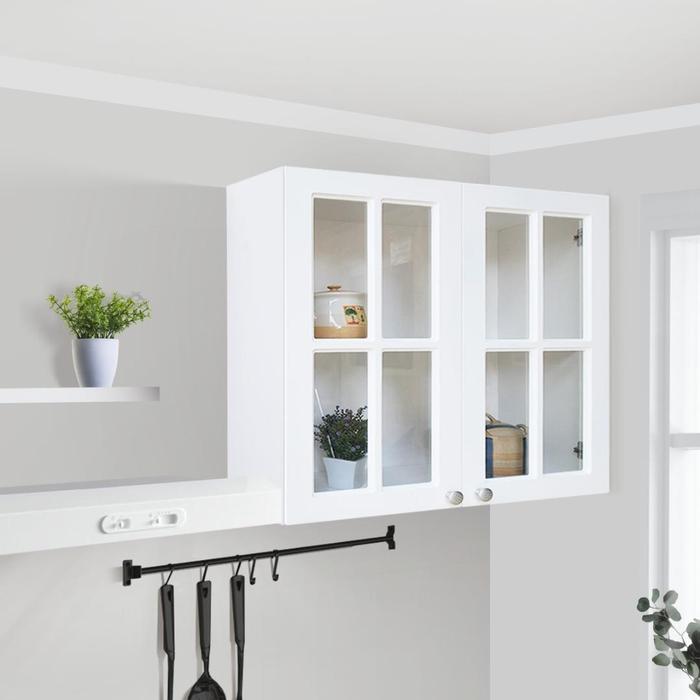 Gambar NEBRASKA KACA Kitchen Set Lemari Kabinet Dapur Kayu Modern Minimalis - 2PT Full Kaca dari Rumah Furniture & Home Living undefined Tokopedia