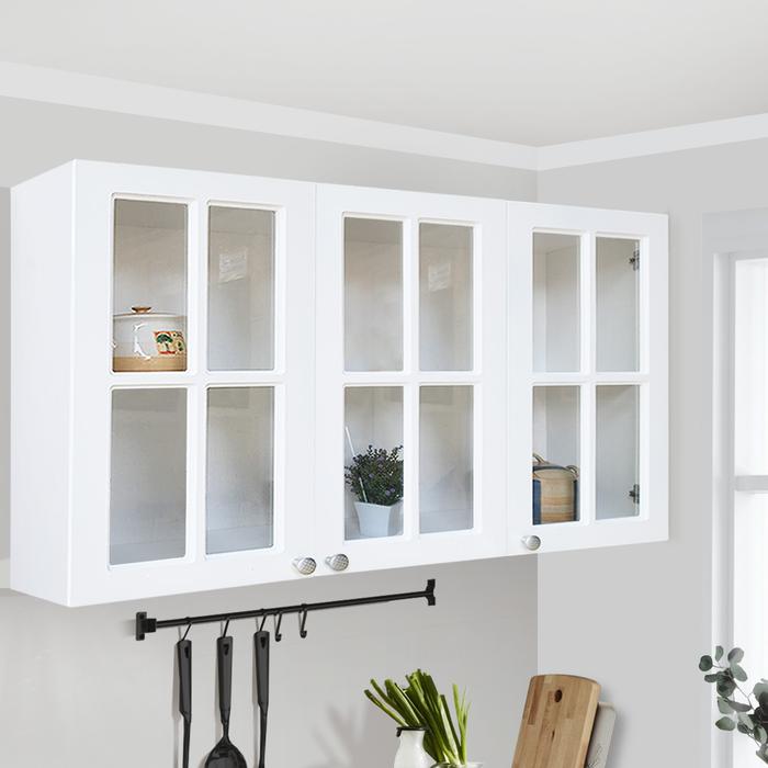 Gambar NEBRASKA KACA Kitchen Set Lemari Kabinet Dapur Kayu Modern Minimalis - 3PT Full Kaca dari Rumah Furniture & Home Living undefined Tokopedia