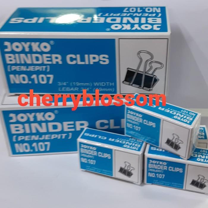 Gambar Binder Clip/ Penjepit Kertas Joyko No 107  ( 1 gross) dari CherryBlossomFleur undefined Tokopedia
