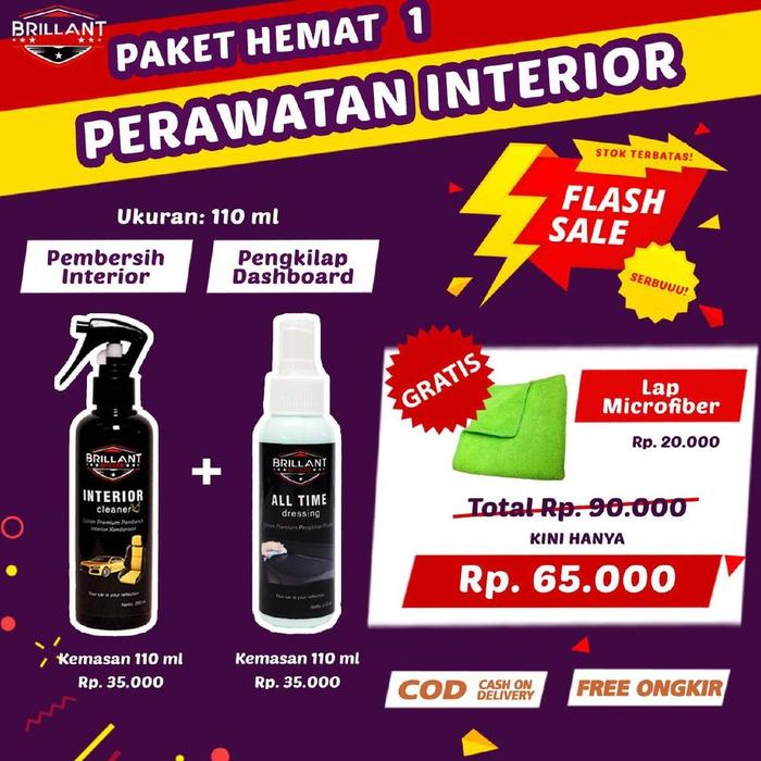 Gambar PAKET HEMAT PERAWATAN INTERIOR MOBIL | PEMBERSIH INTERIOR | PENGKILAP - 110 ML dari kaka84_store undefined Tokopedia