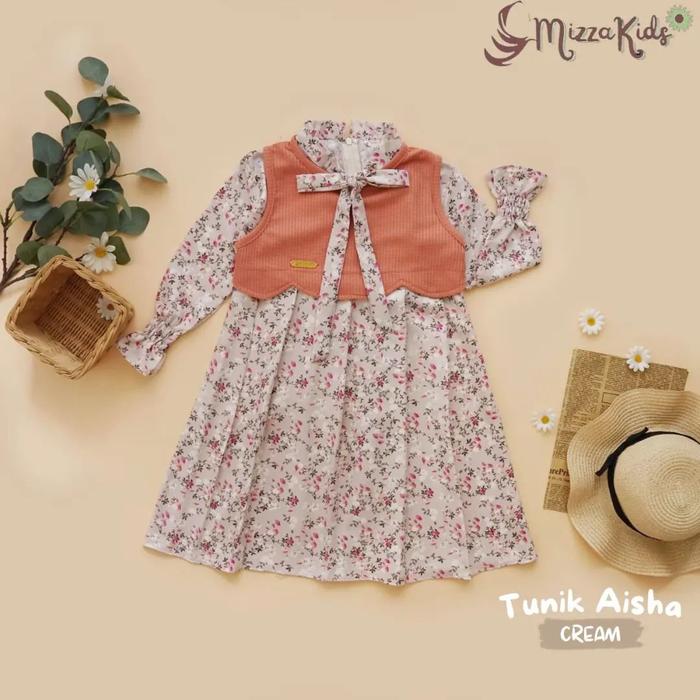 Gambar TUNIK AISHA BY MIZZA KIDS - Cream, M dari AbiunaKids undefined Tokopedia