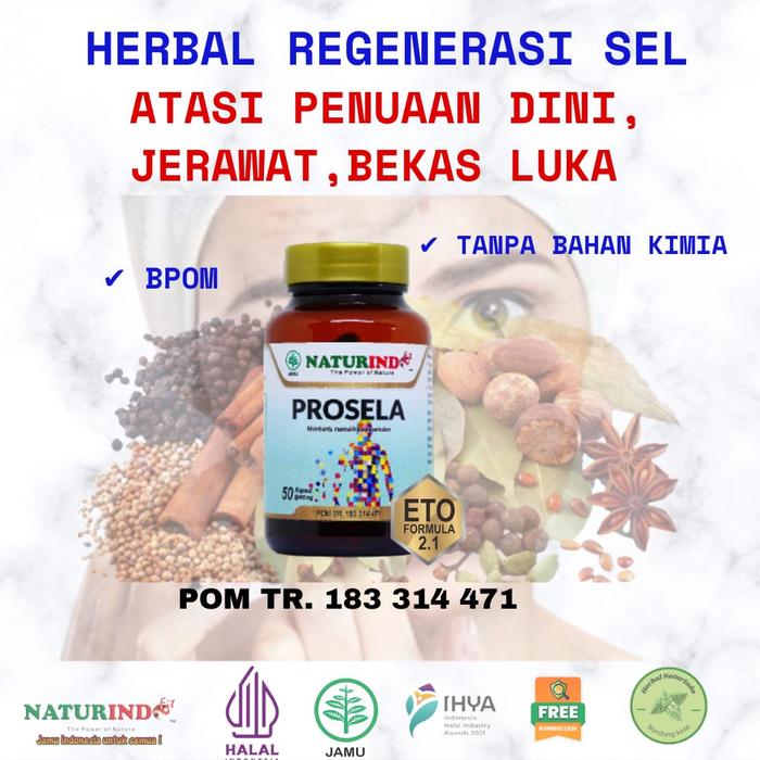 Gambar Herbal PROSELA Naturindo (Spesial Regenerasi & Peremajaan Sel) dari Kanpoyaku Naturindo undefined Tokopedia