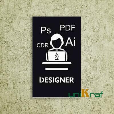 Gambar Papan Sign Akrilik Designer Room - Acrylic Sign Board - Hitam dari uniKraf undefined Tokopedia