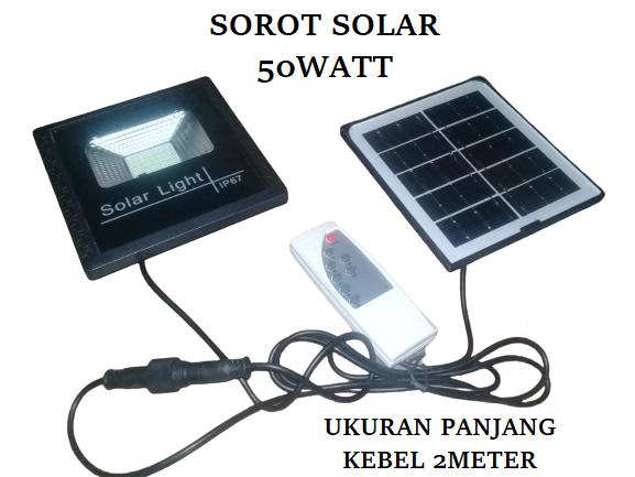 Gambar LAMPU SOROT SOLAR CELL LED TENAGA SURYA LAMPU TENAGA MATAHARI LAMPU SO - SOLAR SOROT 50W dari PRIMA004 undefined Tokopedia