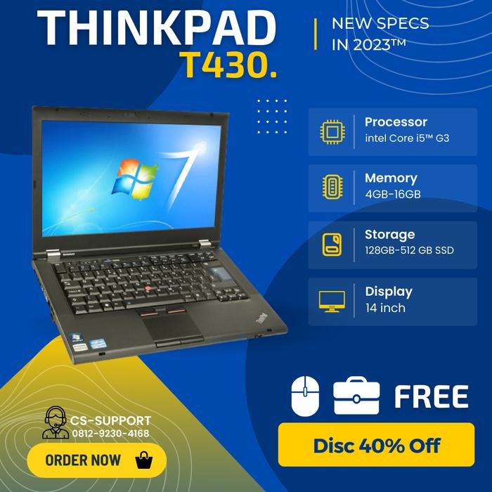 ThinkPad T430s i5/8GB/SSD256GB