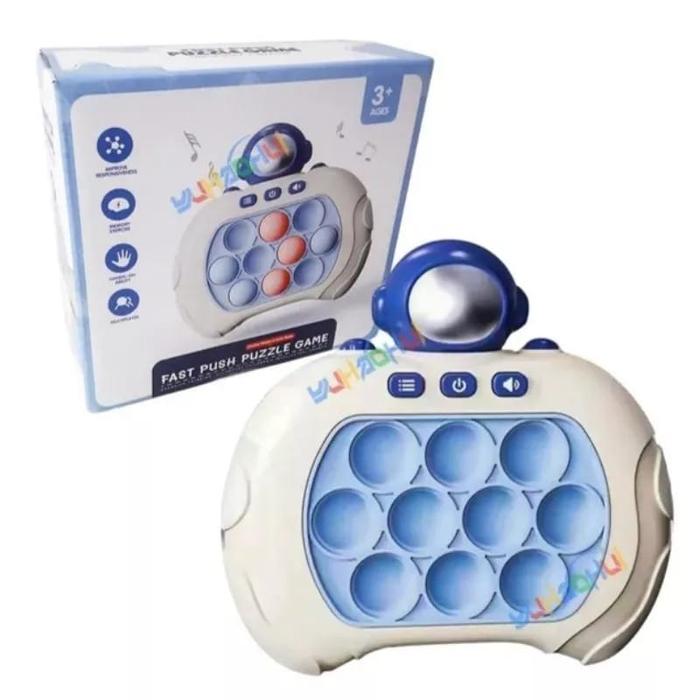 Gambar pop it popit elektronik electronic fidget push bubble game mainan anak - astronot biru dari ohmykiddos undefined Tokopedia