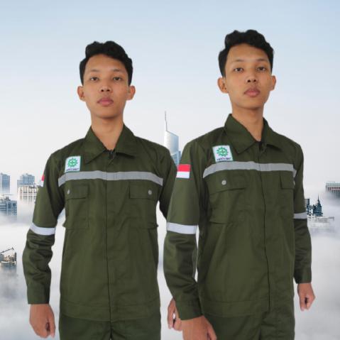 Gambar Wearpack safety atasan,baju seragam kerja hijau army polos - hijau army, M dari DGwearpack undefined Tokopedia