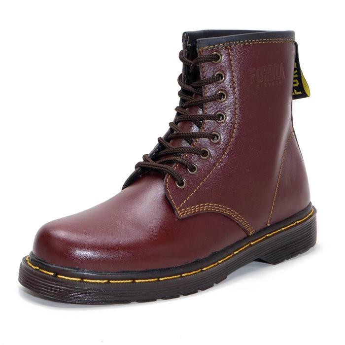 Sepatu Pria Boots Casual Docmart Kulit Asli maroon di Alta_shoes  Tokopedia