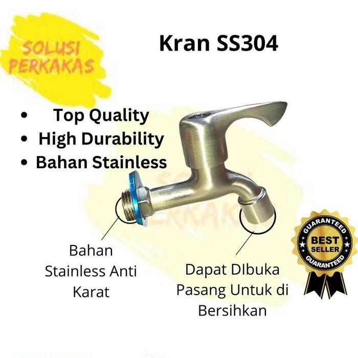 Gambar Kran Taman SUS 304 / Kran mesin cuci / Keran Air dari Solusi Perkakas undefined Tokopedia