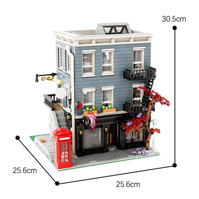 Gambar Baru MOC Architecture Umbrella Store Building Blocks Set Town Street dari Toys Class undefined Tokopedia