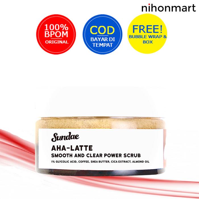 Gambar Sundae Smooth & Clear Power Scrub (AHA-Latte) 100ml dari nihonmart undefined Tokopedia