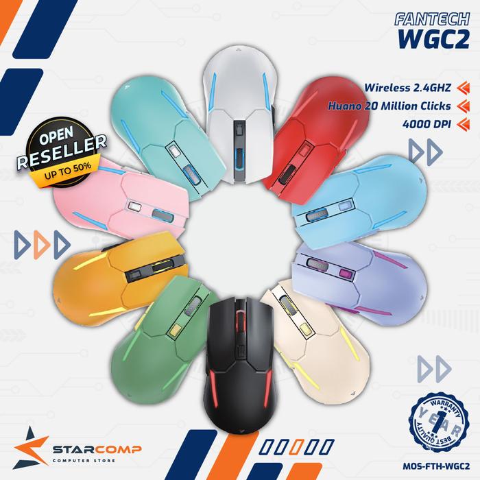 Gambar Fantech Venom II WGC2 Wireless Mouse Gaming Rechargeable dari Starcomp Origin undefined Tokopedia