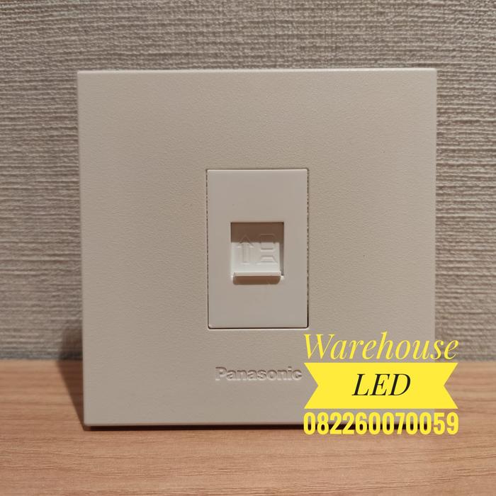 Gambar Modul Data Lan UTP RJ45 Module Cat6 + Frame Panasonic Style - Putih dari Warehouse LED undefined Tokopedia