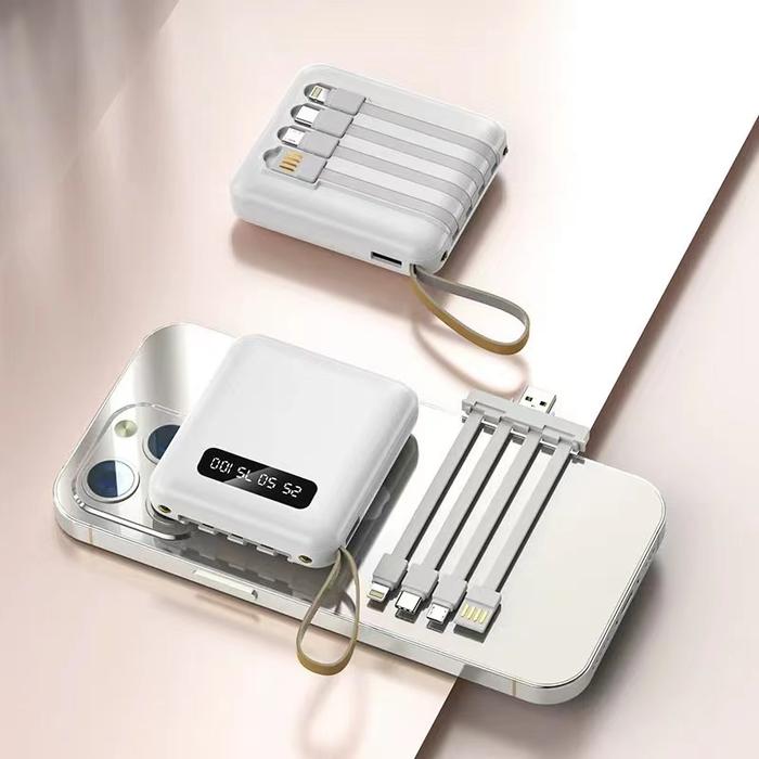 Gambar Mini Powerbank 20000mAh Fast Charging Full Capacity Portable Powerbank - Putih dari LS2022 Store undefined Tokopedia