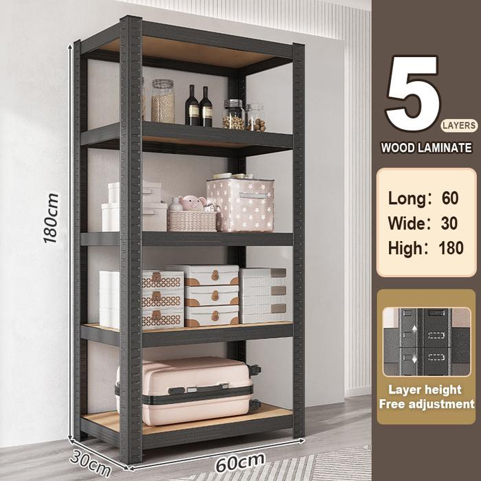 Jual Rak Besi Siku 5 Susun Tanpa Baut Serbaguna Botless Rack Stainless ...