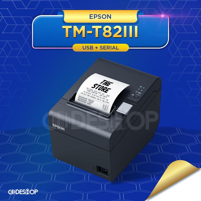 Gambar Printer Termal EPSON TMT-82III Print Nota Kasir 80 mm Port RJ-11 - USB+SERIAL dari Codeshop Indonesia undefined Tokopedia