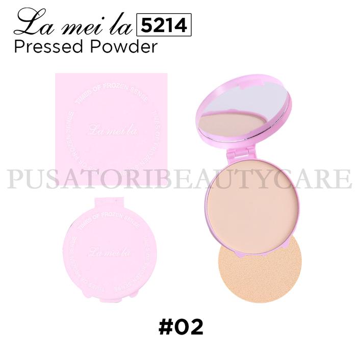 Gambar LAMEILA 5214 Bedak Padat Anti Air Pressed Powder Waterproof - 10gr - #02 light skin dari pusatoribeautycare81 undefined Tokopedia