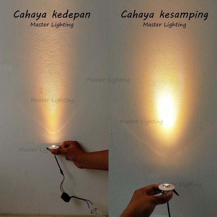 Gambar H109 lampu downlight led plafon 1.5w sorot spot light focus kecil mini - Body Putih, Warm White dari Masterlighting undefined Tokopedia