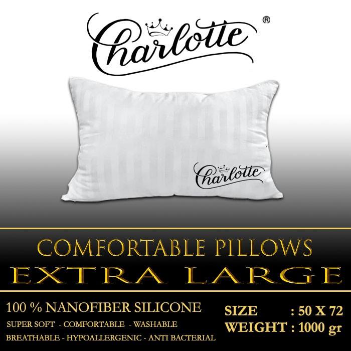 Gambar Charlotte bantal atau guling hotel premium jumbo size - BANTAL CH STRIP dari carolinebedding undefined Tokopedia