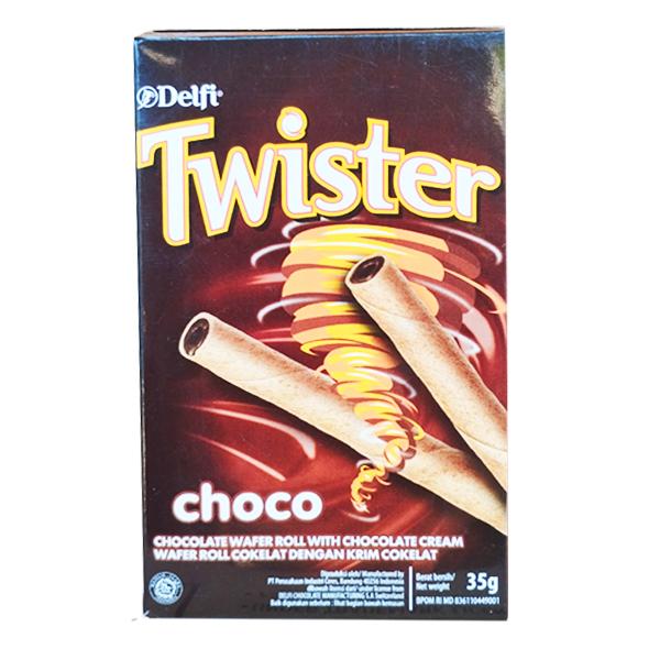 Gambar Twister Wafer Roll Choco Delfi 35 g - Choco dari Gantari_ undefined Tokopedia