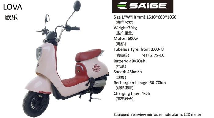 Jual Sepeda Listrik Moped SAIGE LOVA 48V20AH Electric Bike Garansi