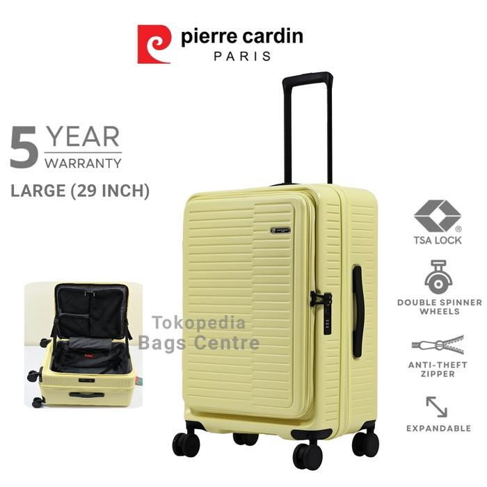 Gambar Koper Pierre Cardin 29" Inch Bukaan Depan Size Besar - Yellow Ochre - Yellow ochre dari Bags Centre undefined Tokopedia