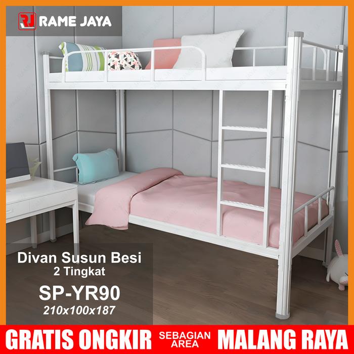 Gambar Ranjang susun/ Divan Susun Besi 2 Tingkat dari Rame Jaya Furniture undefined Tokopedia