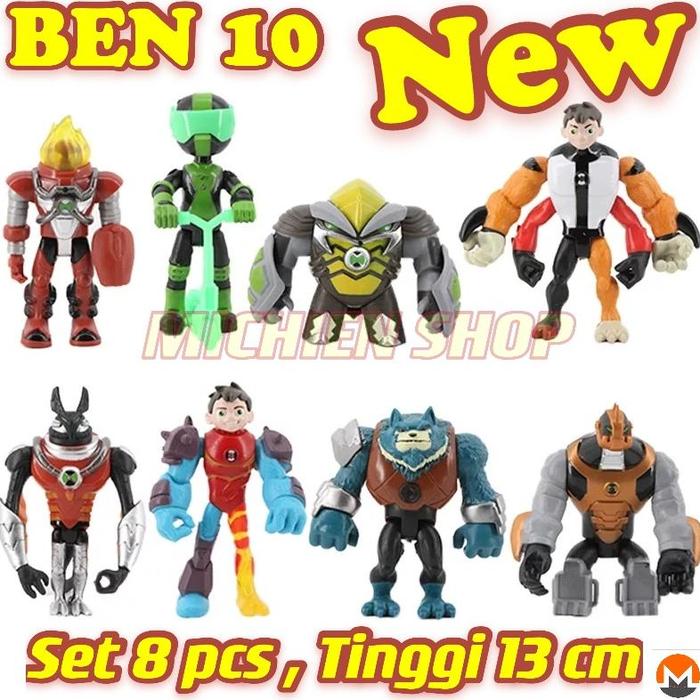 Jual Ben 10 Omnitrix Mainan Action Figure Heatblast Humongousaurus
