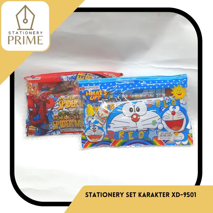 Gambar Stationery Set / Set Alat Tulis Karakter XD-9501 - Laki-laki dari Stationery Prime undefined Tokopedia