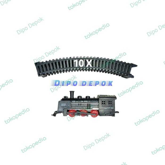 Gambar Mainan Miniatur Kereta Api Lokomotif Roda Merah Rail King Skala 1:87 - Plus Rel dari Dipo Depok undefined Tokopedia