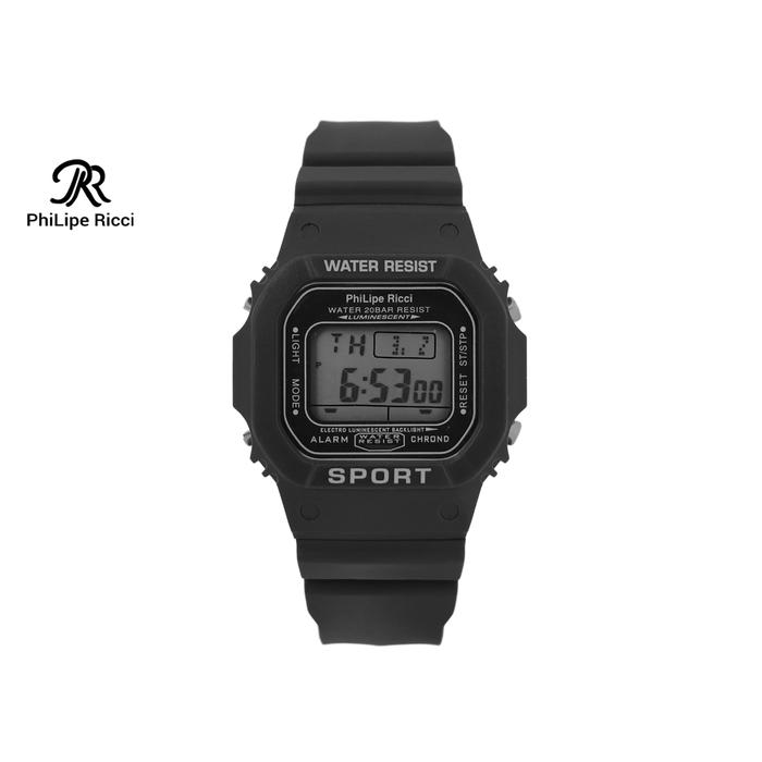 Gambar PhiLipe Ricci Jam Tangan Pria Wanita Digital Sport Tahan Air 1810 - Hitam dari PhiLipe Ricci undefined Tokopedia
