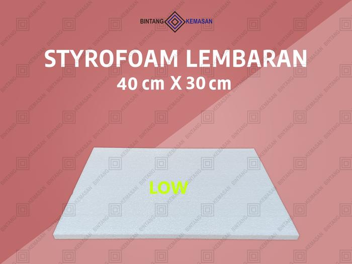 Gambar Styrofoam Lembaran 40 x 30 cm Lembaran Packing - LOW, 1CM dari CnCC-Shop undefined Tokopedia