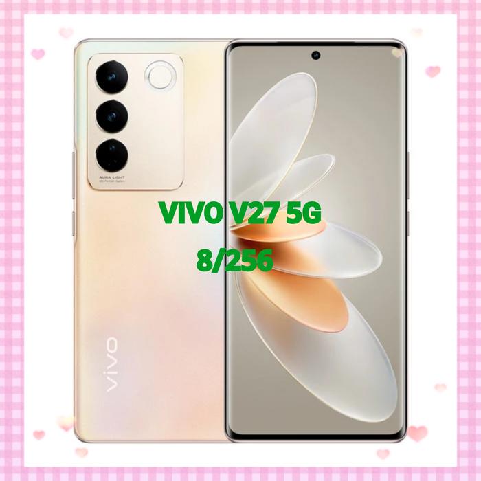 Gambar Vivo V27 5G 8GB/256GB Flowing Gold - Gold dari Agnata Cellular undefined Tokopedia