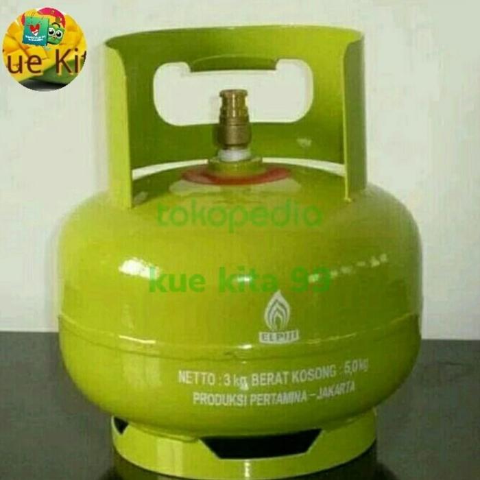 Gambar Tabung Gas LPG (MELON 3KG|GAS PINK 5,5KG-12 KG ONLY GOJEK/GOSEN) - TABUNG SAJA 3KG dari KUEKITA99SHOP undefined Tokopedia