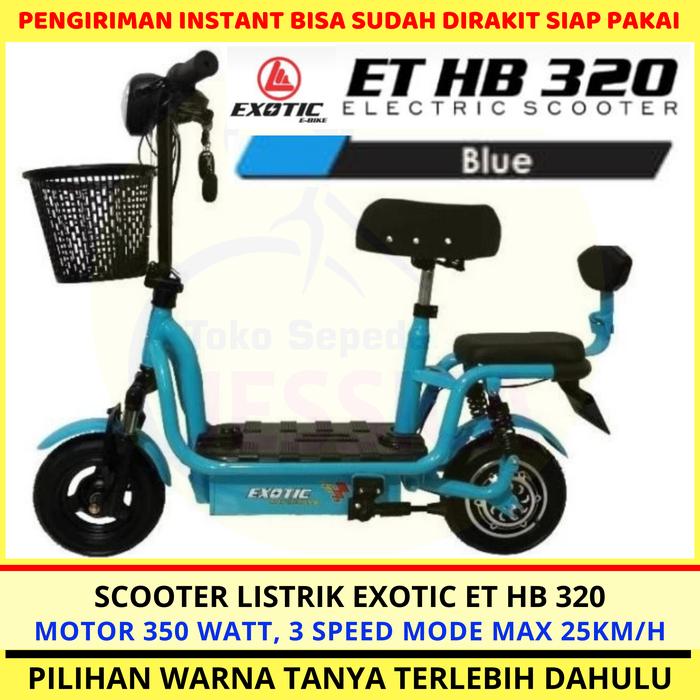 Gambar Sepeda Skuter Listrik Exotic ET HB 320 Electric Scooter Exotic HB320 - Biru dari Toko Sepeda Jessica undefined Tokopedia