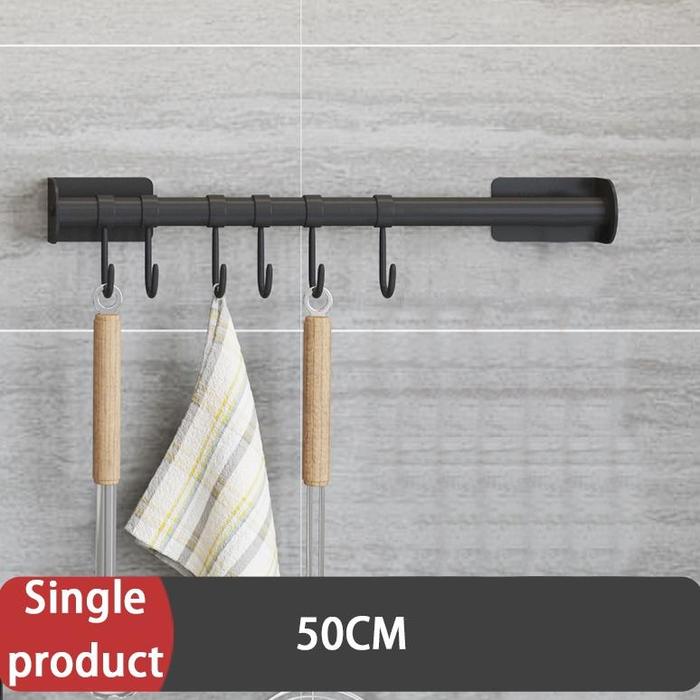 Gambar XZXZ Rak Dapur Gantung Dinding Kitchen Rack Bumbu Gantung Aluminium - 50cm dari Galerydeva undefined Tokopedia