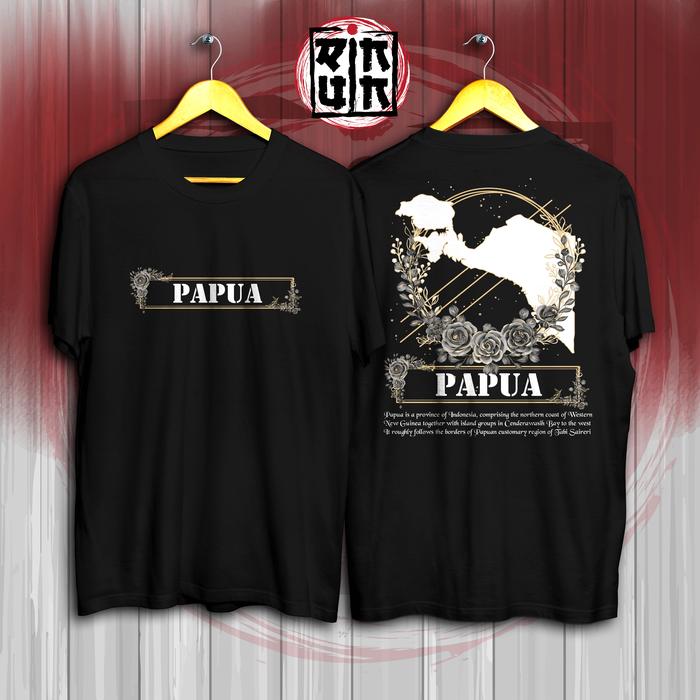 Gambar T-shirt / Kaos Papua - Indonesia - Hitam, S dari Ruinn Store undefined Tokopedia