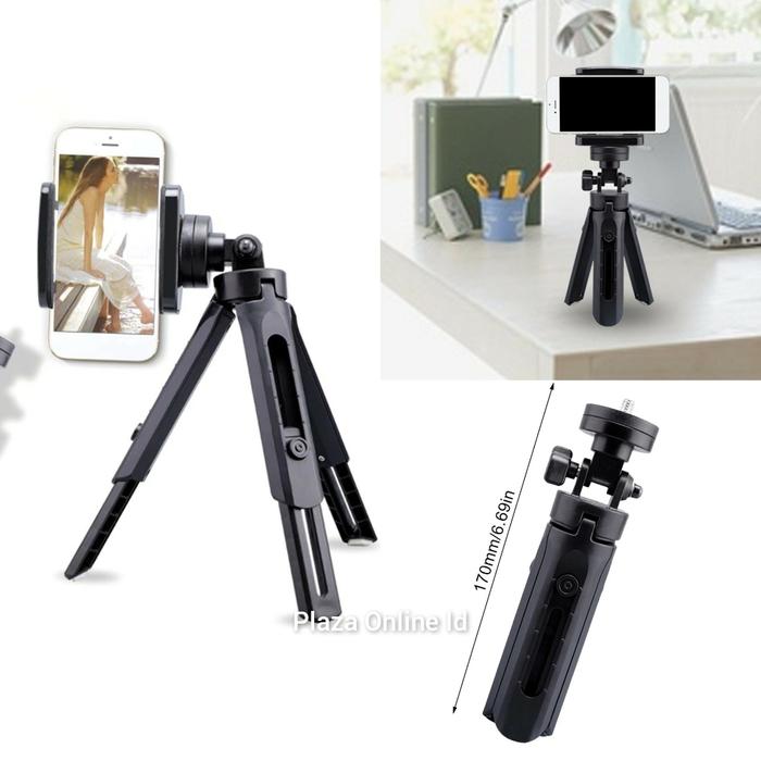 Jual Mini Tripod Plus Holder Clamp Smartphone Tripod Mini Zoom