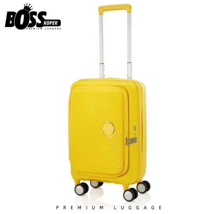 Gambar Koper Kabin 20 Inch AMERICAN TOURISTER curio Expand By Samsonite Original - Kuning dari Boss Koper undefined Tokopedia