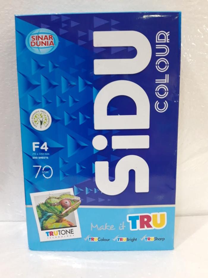 Gambar 70gr Kertas HVS F4 70 gr SIDU 1 Rim HVS WARNA Kertas Folio - Biru dari dutabukuatk undefined 3 Tokopedia