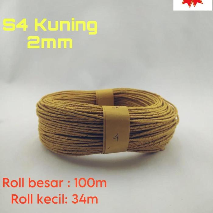 Gambar Tali Kertas Paperbag S4 2mm Tali Kertas Anyaman Tali Kerajinan Rope - Kuning, Roll S4 100 M dari TokoFastRespon undefined Tokopedia